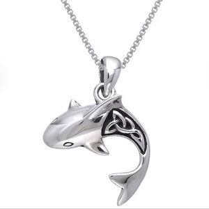 Celtic Knot shark pendant